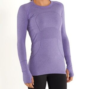 Lululemon swiftly tech Women's Purple Long Sleeve Top size 6